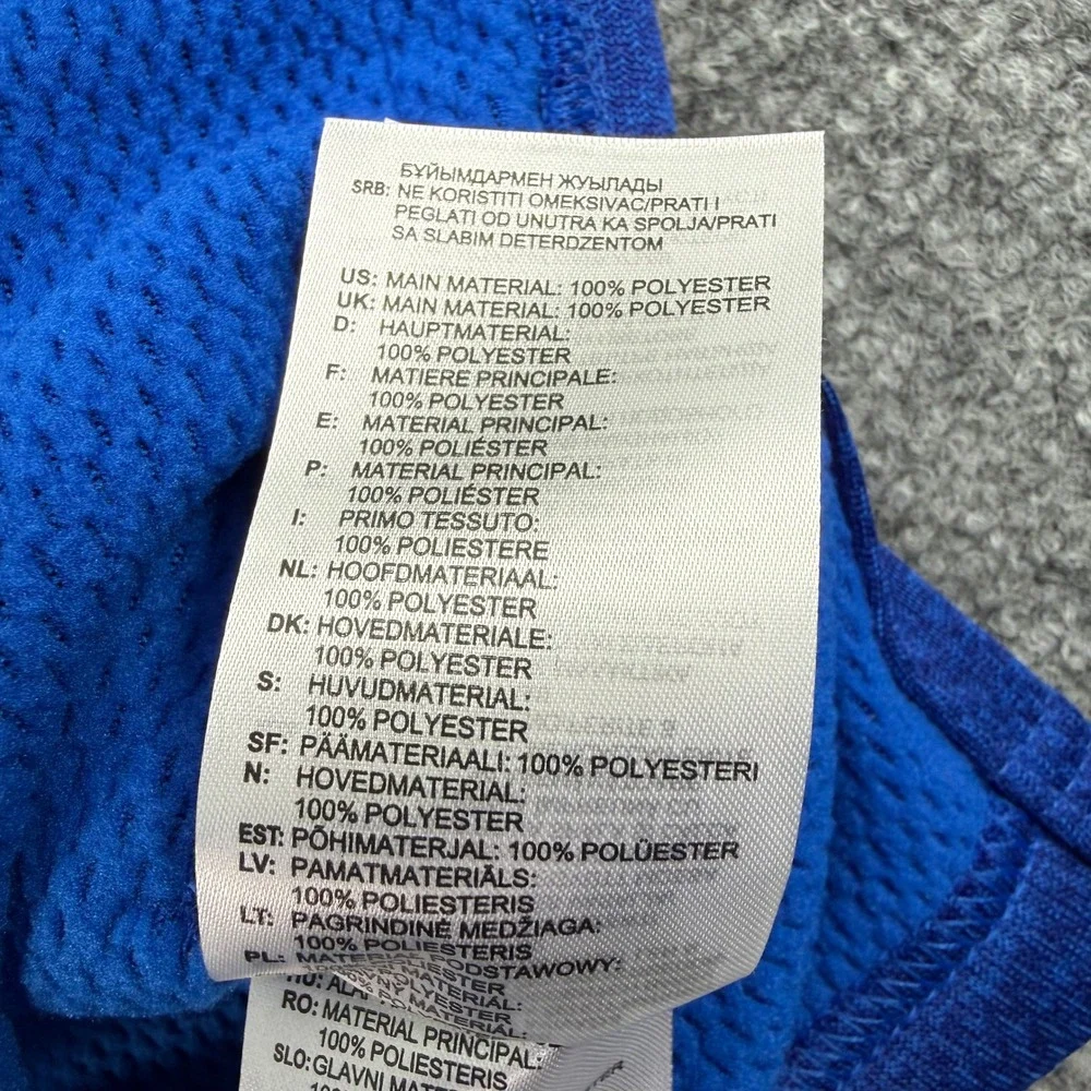 Adidas Baseball Sweatshirt Mens Medium Blue FC 2.0 FLC Long‎ Sleeve Pullover NEW